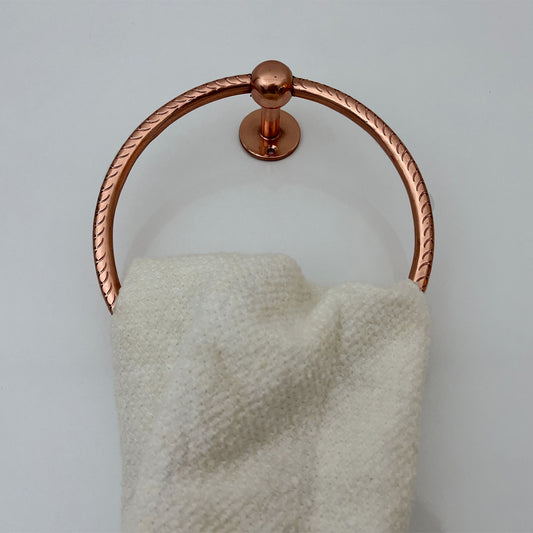 Copper Finsih Towel Ring