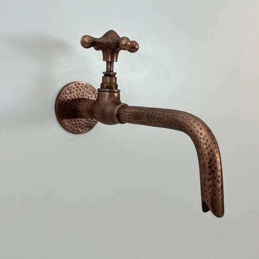 Copper Finish Bathroom Wall Tap