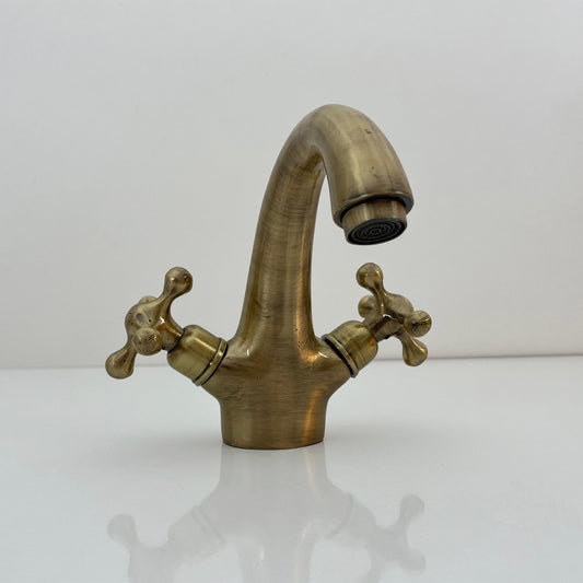 Bronze Finish Single Hole Bathroom Faucet - Bath Vanity Faucet