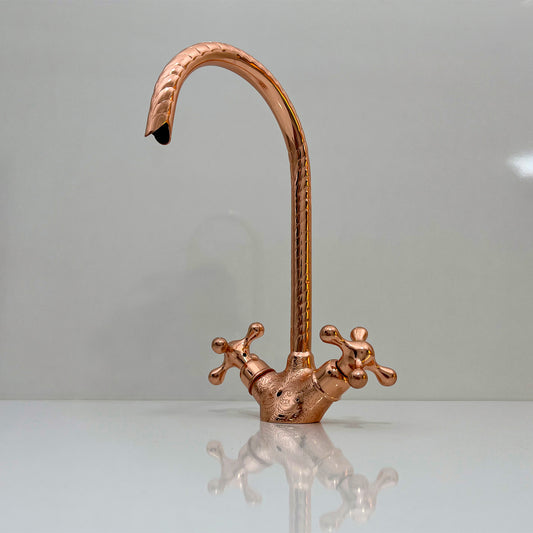 Copper Finish Bathroom Faucet