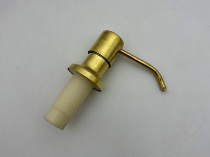 Unlacquered Brass Dishwasher Air Gap Cover, Unlacquered brass soap dispenser