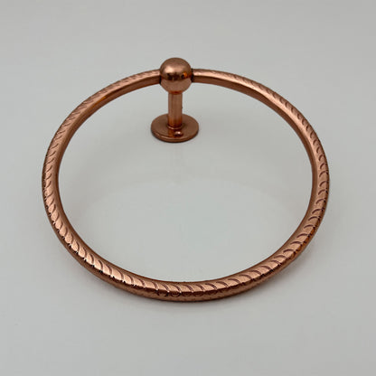 Copper Finsih Towel Ring