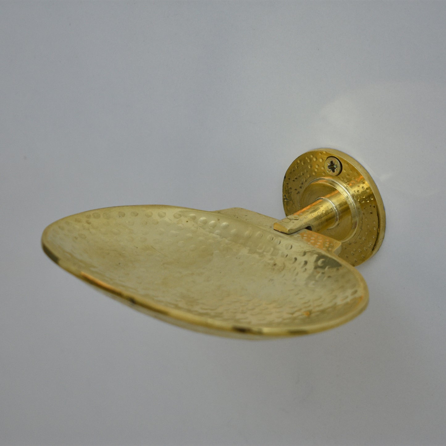 Solid Brass Hammered Soap Dish