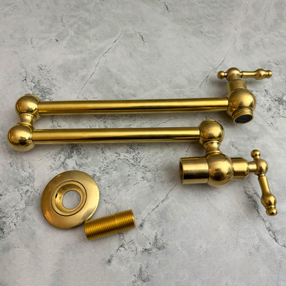 Brass Pot Filler Kitchen Faucet