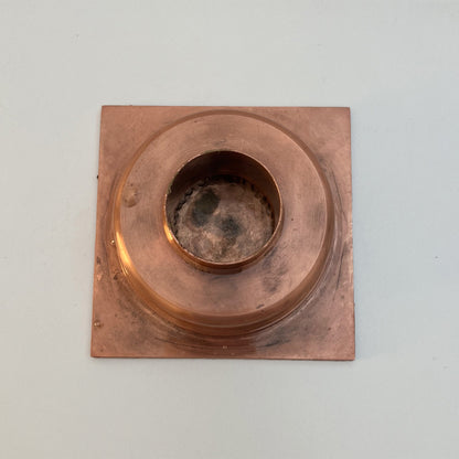 Engraved Copper Finish Floor Drain, Square Shower Drain