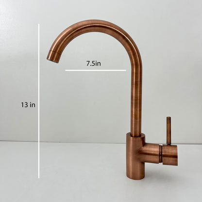 Copper Finish Sink Mixer Tap