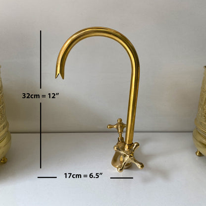 Brass Gooseneck Faucet